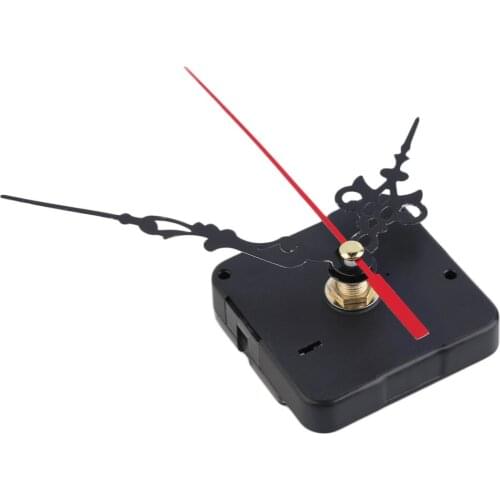 Mute mechanism Quartz Clock Movement Kit Spindle Mechanism shaft 12mm with hands Whole and Retail Brand New