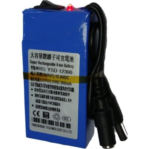 CE ROHS MSDS DC 12V battery,3000 Mah capacity high volume lithium battery pack smart power battery