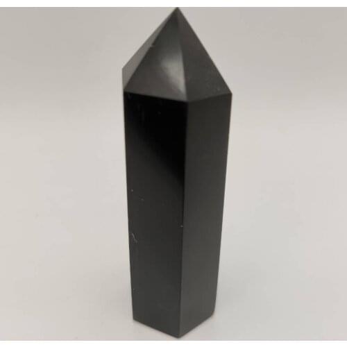 Black Obsidian Point 61g Obelisk Polished Stone Mineral