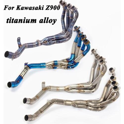 For Kawasaki Z900 2017 2018 2019 2020 Motorcycle Full System Modifed Exhaust Escape Titanium Alloy Front Middle Link Pipe