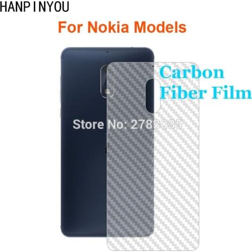For Nokia 3 5 6 5.1 6.1 7.1 8.1 7 Plus 8 Sirocco X5 X6 X7 3D Clear Carbon Fiber Back Film Screen Protector (Not Tempered Glass)