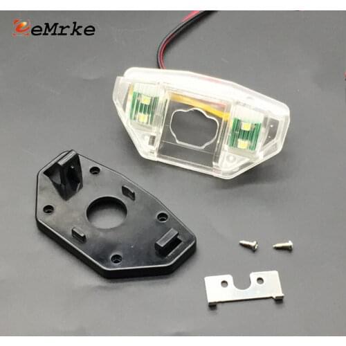 EEMRKE Car Rear View Camera Bracket Housing Mount LED for Honda CR-V Crosstour FR-V HR-V Insight Jazz Logo Odyssey Stream MDX