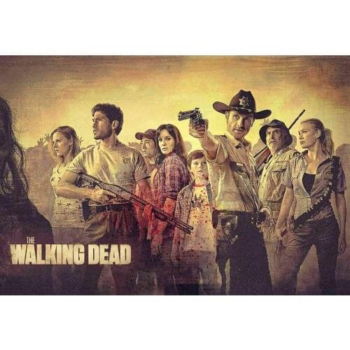 The Walking Dead Season 4 Art Film Print Silk Poster Home Wall Decor 24x36inch