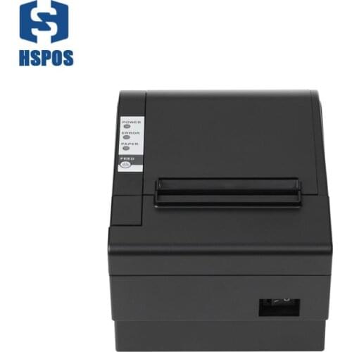 Hsprinter nice quality pos printer USB LAN port 80mm printer with cutter support 180mm/s printing speed HS-825UL