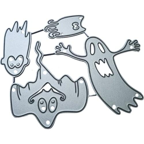 Halloween Metal Cutting Dies Stencil DIY Scrapbooking Album Paper Card Template Mold Embossing Craft Decoration