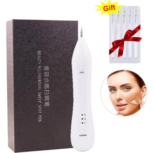Mini Mole Laser Pen Tattoo Freckle Removal Pen Rechargeable Plasma Pen Scanning Stain Mole Remove Wart Dark Spot Remove Machine