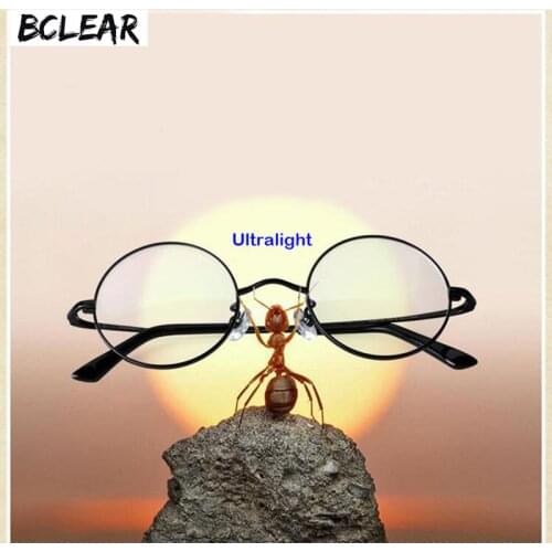 BCELAR Pure Titanium Restore Ancient Ways Glasses Frame Man Optics Myopia Circle Glasses Frame Ma'am Spectacles Frame Retro