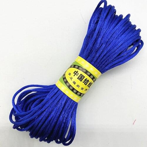 New 20yards/lot 1.5 2.5mm Chinese Knot Line Cord Silk Satin Cord Nylon Cord DIY String Necklace Bracelets Cord #13