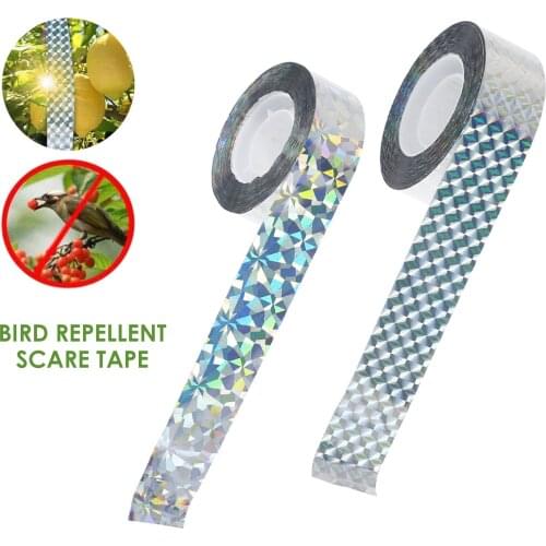 Bird Repellents Tape Deterrent Expelled Tape Reflective Colored Ribbon For Protect Houses, Gardens And Yards Anti-Birds