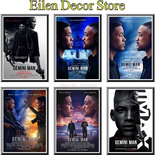 Gemini Man Movie Poster Decor Painting Classic Film Modern Wall Posters & Prints Art Print Retro Poster For Home Decor 42X30cm