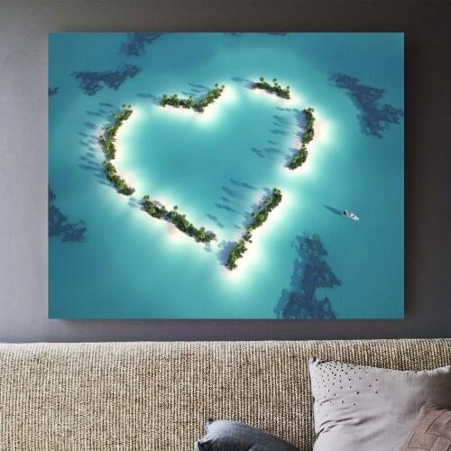 Beach 3D Room Wallpaper Landscape Canvas Art Print Painting Poster Wall Pictures For Home Decoration Decor No Frame Picture