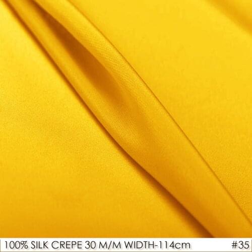 [Clearance Sale]CREPE DE CHINE SILK Fabric 114cm width 30momme 100% Natural Silk Fabric For Evening Dress and Shirt