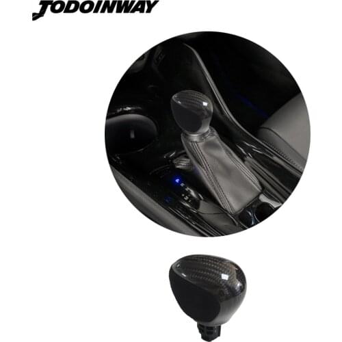 Carbon fiber gear shift knob retrofit accessory for Toyota CHR C-HR 2017 2018 2019 2020 auto refit interior decoration