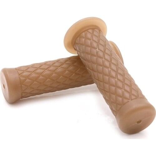 Motorcycle Grip 22MM Universal Vintage Motorcycle Grip Retro Refit Motorbike Handlebar Rubber Cover For XL883 1200 CB400