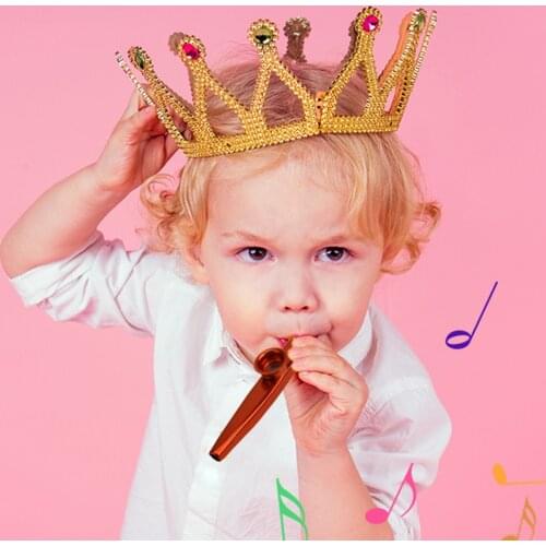 Stylish Metal Kazoos Musical Woodwind Instrument Flutes Mouth Kazoo Musical Instrument for Children Adult Music Lovers