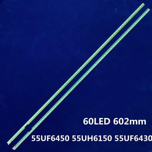 2pcs x LED Backlight Strip 55" V15.5 ART3 UD R/L for LG 55UF6450 55UH6150 55UF6430 LC550EGE 6916L2318A 6916L2319A 6922L-0159A