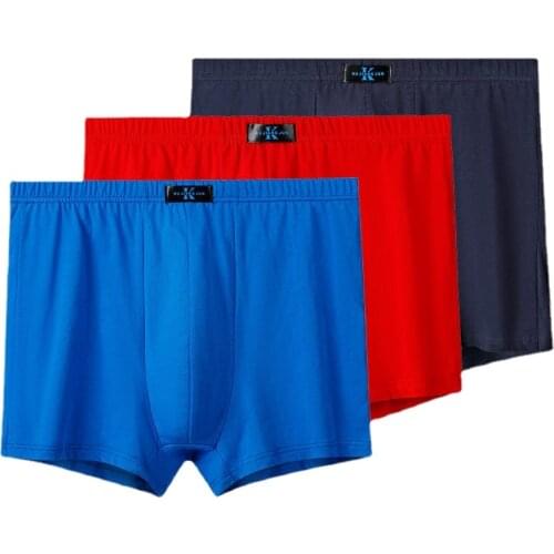 100% cotton Big size underpants mens Boxers plus size large size shorts breathable cotton underwear 8XL 9XL 10XL 4pcs/lot