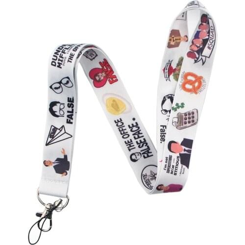 The office tv show Lanyard for Keys Phone Cool Neck Strap Lanyard for Camera Whistle ID Badge Cute webbings ribbons Gifts