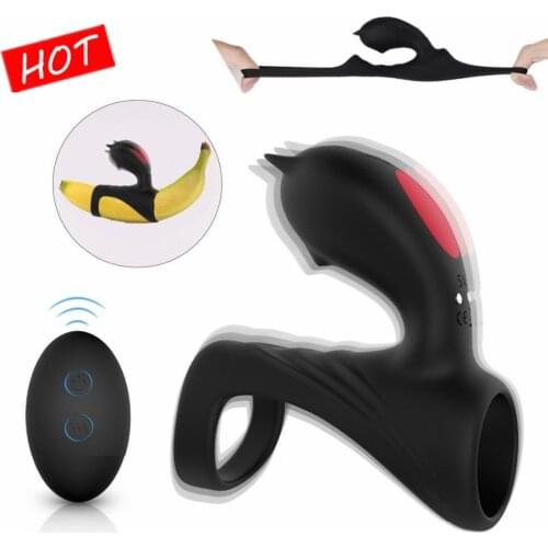 9 Modes Remote Control Vibrator for Couple Ring for Penis Vibrator for Men Penis Chastity Adult Toys for Couple Waterproof