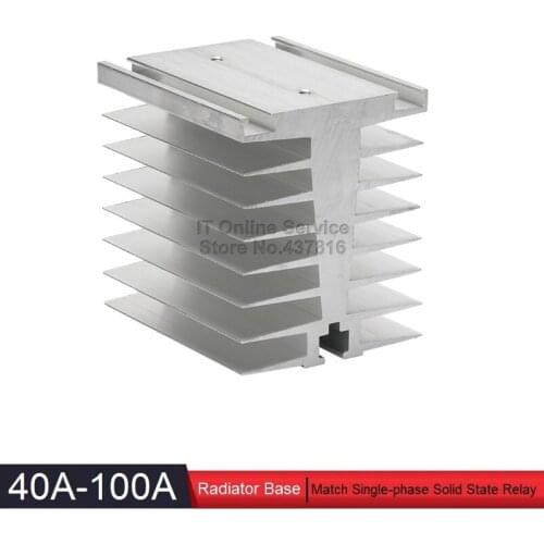 High Quality 40A-100A Solid State Relay Radiator Base SSR Heatsink Base 40A 80A 100A
