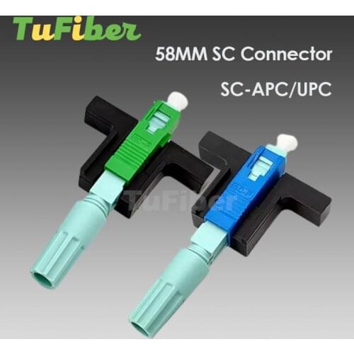 High Quality 58MM SC APC UPC SM Single-Mode Optical Connector FTTH Tool Cold Connector Tool Fiber Optic Fast Connnector