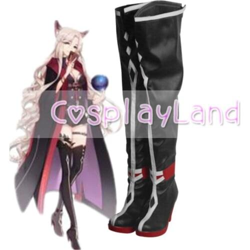 Arknights Gitano Cosplay Boots Shoes Women Over Knee High Heel Shoes Costume Customized Accessories Halloween Party Shoes