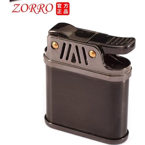 Zorro High Quality New Creative Press Ignition Kerosene Lighter Grinding Wheel Retro Personality Mens Smoking Accessories Tool