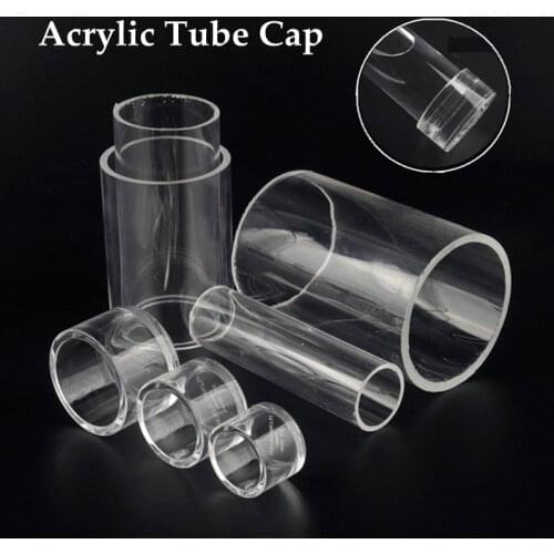 1pc I.D 20~32mm Acrylic Pipe Aquarium Fish Tank End Cap Connector Plexiglass Water Supply Tube Home DIY End Plug Connector