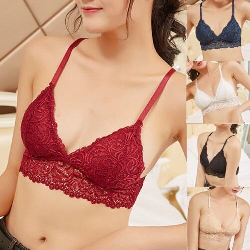Sexy Lace Push Up Bra Women Plus Size Bralette Bras Top Female Adjustable Underwear Lingerie Full Cup Brassieres Comfortable New