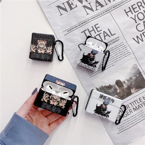 Japanese Anime Jujutsu Kaisen Earphone Case for Airpods 1 2 Wireless Headphone Cover for Airpods Pro Soft Charging Box Cover