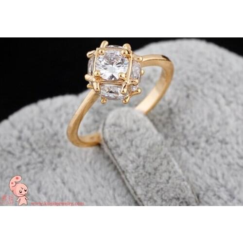 Cubic Zirconia with micro CZ paved Halo KUNIU J1072