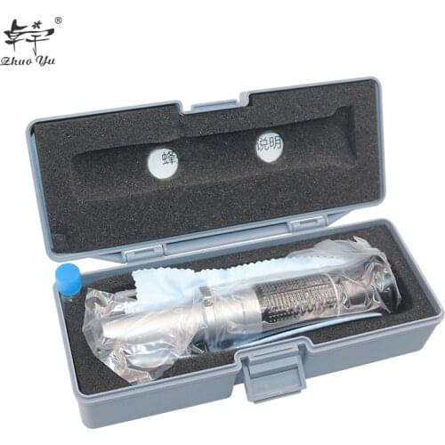 Honey Refractometer Tester 58-90% Brix 38-43°Baume 12-27% water Copper Core A for Beekeeping Refraction Concentration Meter