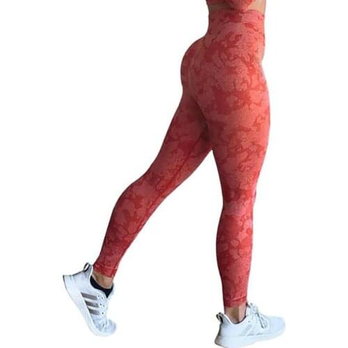 Camo Seamless Sport Woman Tights Gym Yoga Clothes High Waist Leggings Athletic Exercise Fitness Booty Pants Activewear