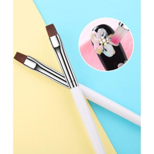 Gel Nail Brush Extension Gel Tips Building Carving Pen Nail Art Tools Soft Brushes For Liquid Gel Lacquer T0407