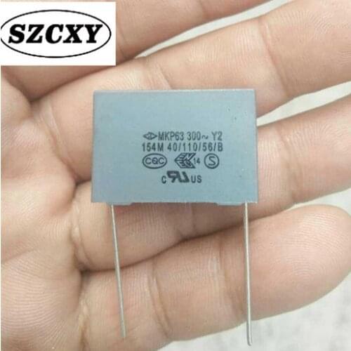 10PCS C43Q1154M9S MKP63 154 300v p22.5mm 0.15uf 150Nf New safety correction capacitor 26.5*18.5*10