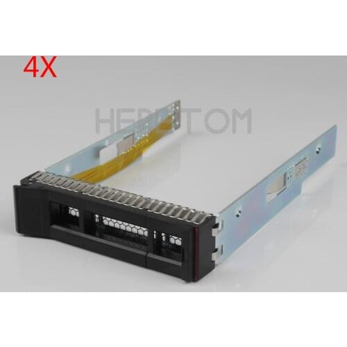 Heretom 4PCS/lot 3.5" SATA SAS Hard Drive Tray Caddy Bracket For IBM Thinksystem ST550 SR550 SR590 SR650 SR850 SR530 SM17A06251