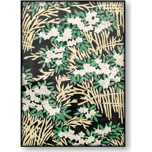 Forest Illustration Bijutsu Sekai Watanabe Seitei Japanese Art Poster Chinese Flower Pattern Canvas Print Green Wall Art Decor
