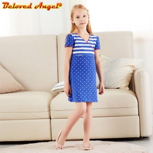 Beloved Angel New 2019 Girls Summer Dress Kids Clothes Girls Party Dress Children Clothing Princess Sweet Girl Dresses 3-8years