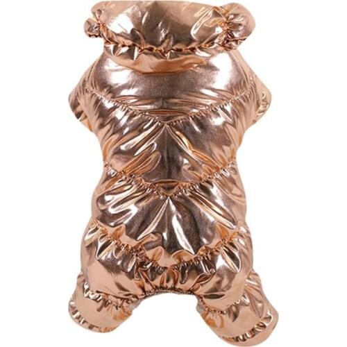 Fashionable Dog Clothes Winter French Bulldog Dog Clothes Thickening Down Jacket Dog 4-legged Button Coat Cold-weather Costume