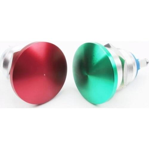19 mm small button mushroom head switch metal button switch self-reset oxidation color waterproof mushroom button