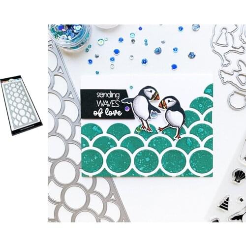 New Arrival Bubble Circle Rectangle Metal Cutting Dies Craft for Scrapbooking Handmade Mould Blade Punch Stencils Dies Cut Model