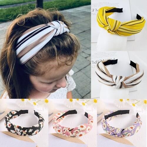 Fashion Sun Flower Knotted Headband Women HairBand Cute little flowers Hair Hoop for Women girls Hair Accessories FG1021