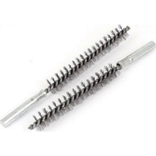 2 pcs 15mm Brush Diameter Steel Wire Pipe Tube Cleaning Brushs