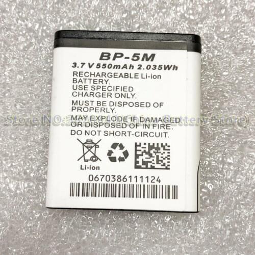 GND 3.7V 550mAh/2.035Wh BP-5M Replacement Battery For BP-5M smartphone Li-ion bateria Li-Polymer Batterie