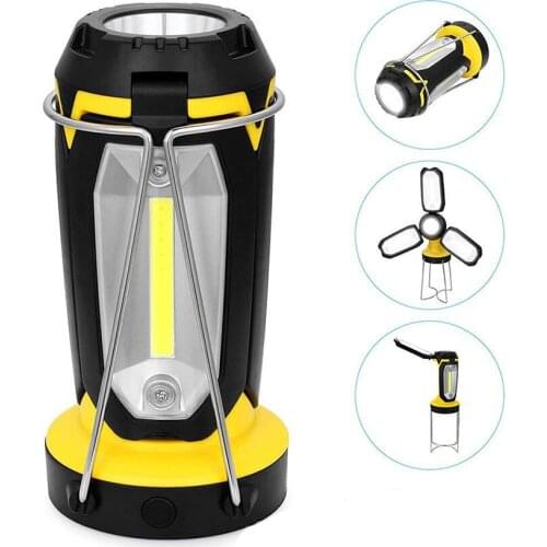 LED Camping Lantern, COB Work Light, 3 Light Modes, Outdoor Portable Lanterns for Survival Hurricane, Emergency Light, Storm