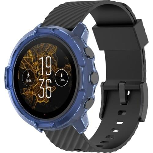 P82F Ultra-Slim TPU Watch Case Protective Cover for -Suunto 7 GPS Sports Smart Watch