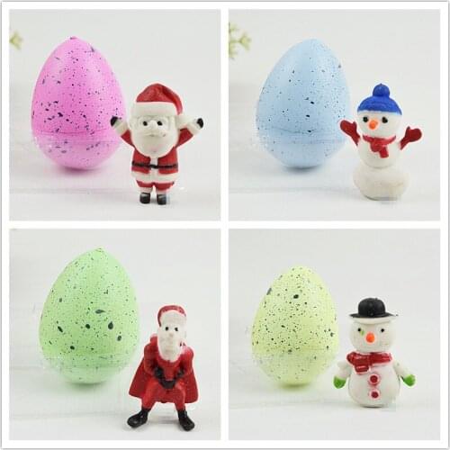 Magic Hatching Growing Dinosaur Eggs Christmas Series Add Water Growing Santa Claus Novelty Gag Toys Kids Educational Toys Gift