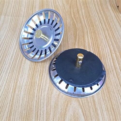 High Quality 1pc 304 Stainless Steel Kitchen Sink Strainer Stopper Waste Plug Sink Filter Bathroom Basin Sink Drain