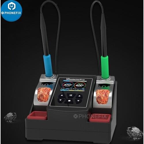 Xsoldering PRO Lead-free Double Handle Soldering Station 2.5S Rapid Heating Soldering Iron Kit for JBC C210 C245 Solder Iron Tip