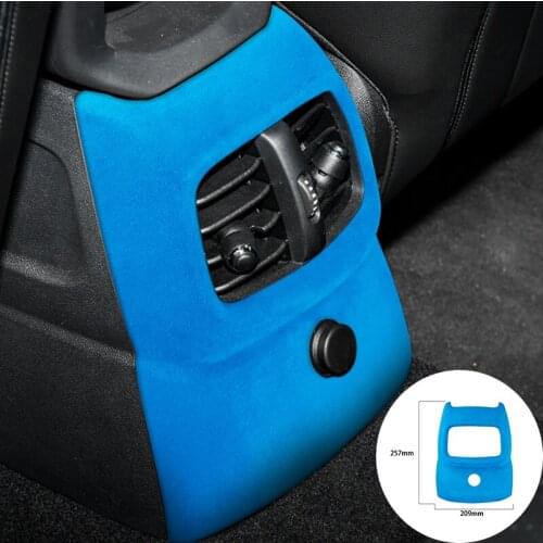 For BMW F60 2018-2020 Alcantara Suede Wrap Car Back Air Vent Conditioning Outlet Panel Trim Stickers Cover Mouldings Styling